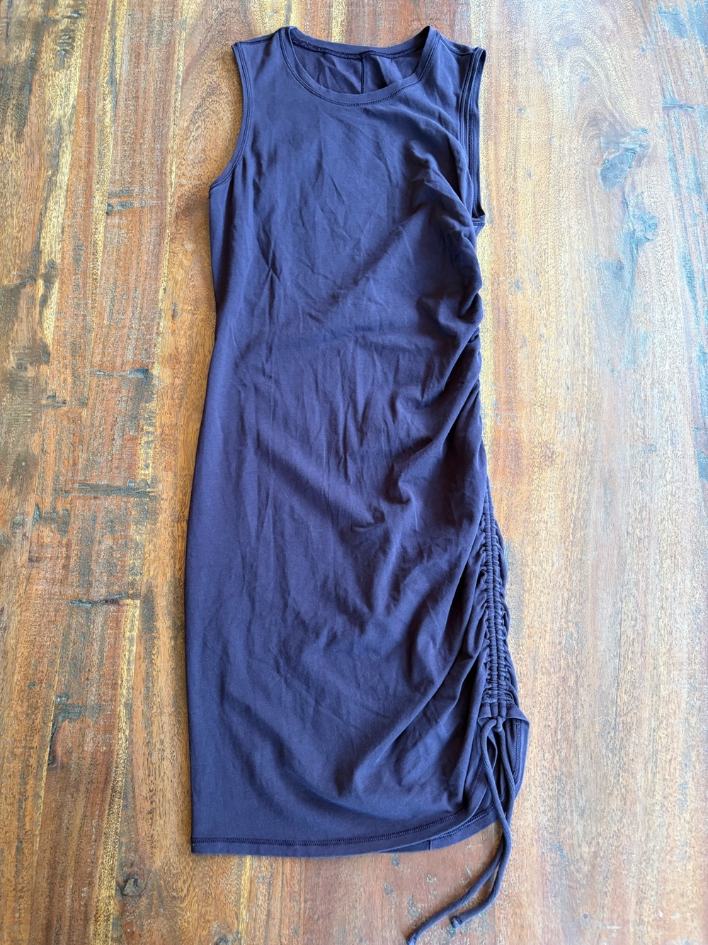 Lululemon Cinch It Dress, deep purple.